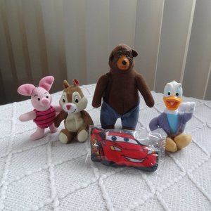 💎 5 ~ DISNEY and PIXAR Characters ~ PLUSH and BEANIE Baby ~ Like NEW